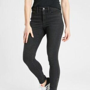 ATHLETA Sculptek Ultra Skinny Zip Jean Carbon Wash